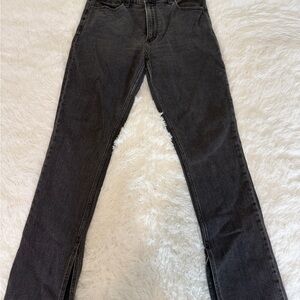 Abercrombie & Fitch Gray High-Rise Skinny Jeans
